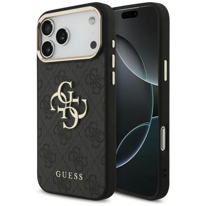 Guess 4G Big 4G Classic Logo Apple iPhone 18 Pro Max / 17 Pro Max black gold