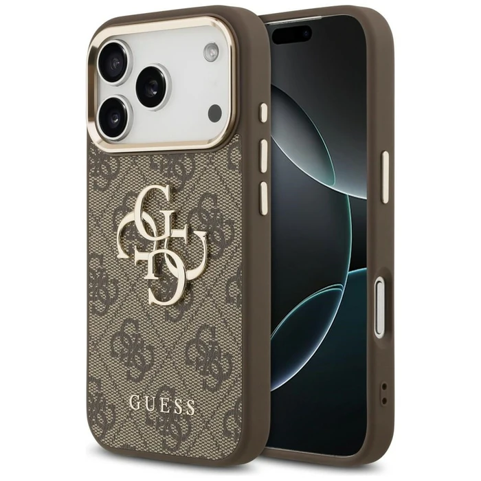 Guess 4G Big 4G Classic Logo Apple iPhone 18 Pro / 17 Pro brown gold