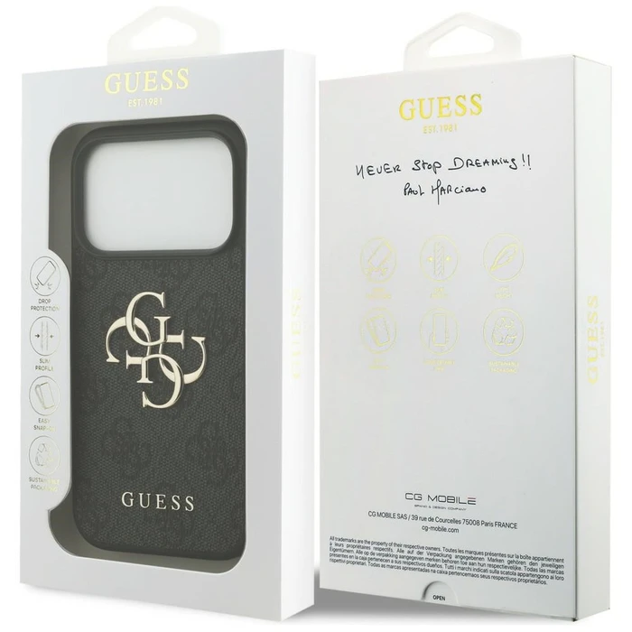 Guess 4G Big Logo Apple iPhone 18 Pro / 17 Pro black