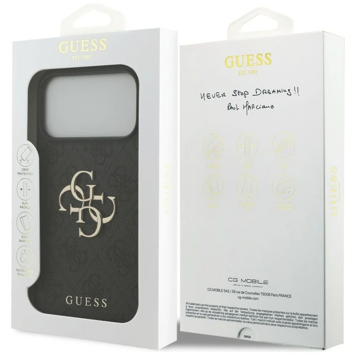 Guess 4G Big Logo Apple iPhone 18 Pro Max / 17 Pro Max black
