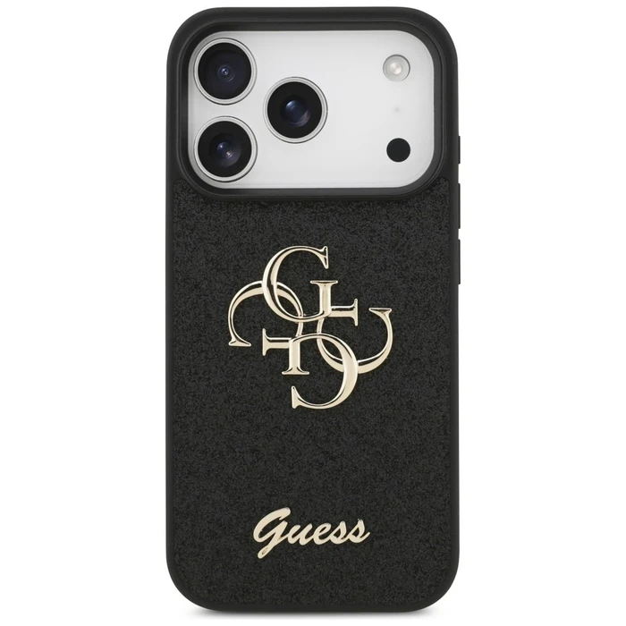 Guess Fixed Glitter Big 4G Apple iPhone 18 Pro / 17 Pro black