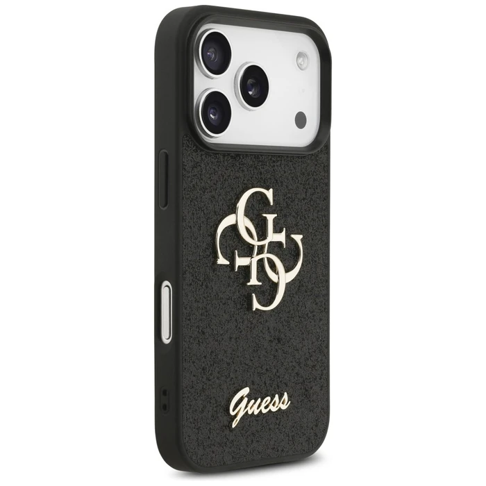 Guess Fixed Glitter Big 4G Apple iPhone 18 Pro / 17 Pro black