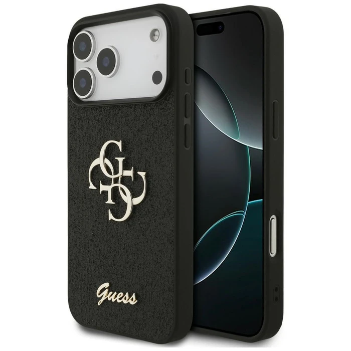 Guess Fixed Glitter Big 4G Apple iPhone 18 Pro Max / 17 Pro Max black