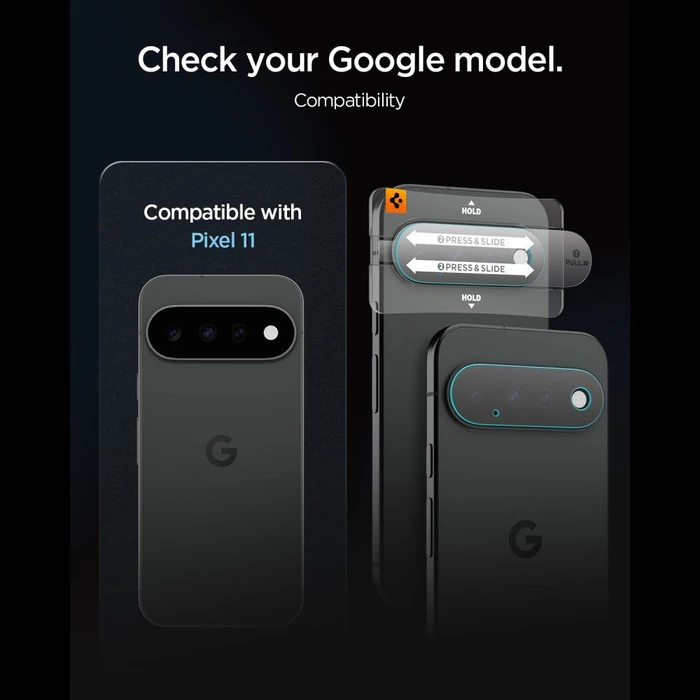 Spigen Optik Pro Glas.tr Ez Fit Camera Protector Google Pixel 11 Clear [2 PACK]