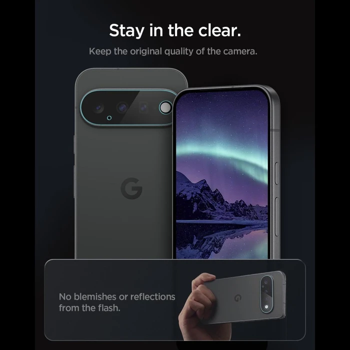 Spigen Optik Pro Glas.tr Ez Fit Camera Protector Google Pixel 11 Clear [2 PACK]