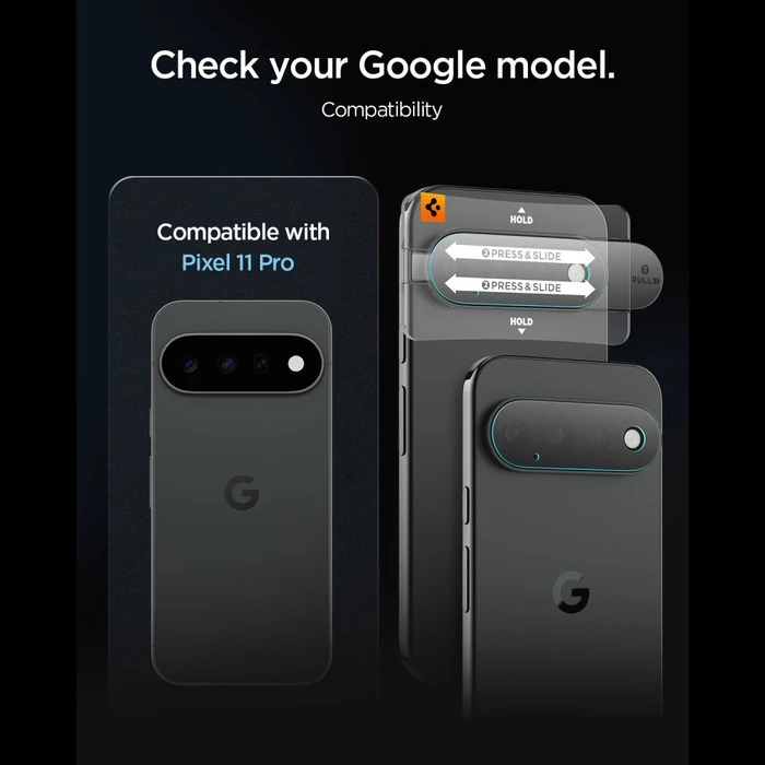 Spigen Optik Pro Glas.tr Ez Fit Camera Protector Google Pixel 11 Pro Clear [2 PACK]