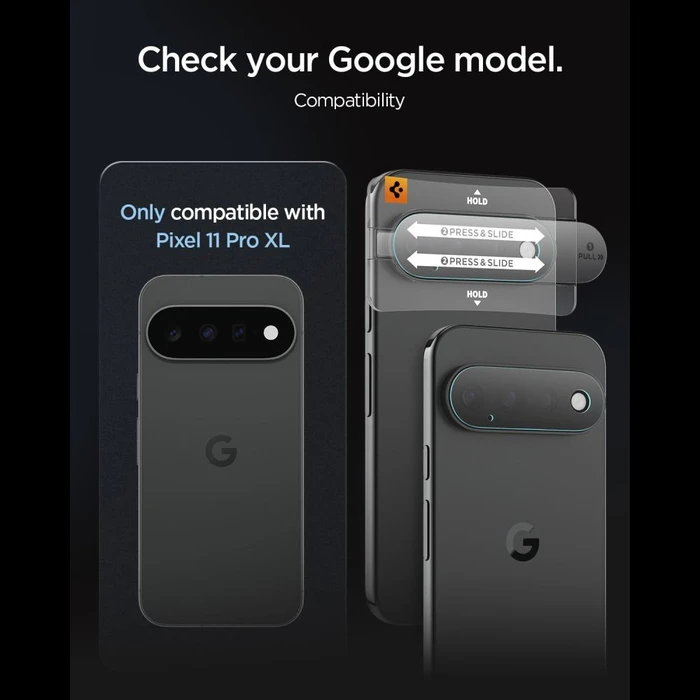 Spigen Optik Pro Glas.tr Ez Fit Camera Protector Google Pixel 11 Pro XL Clear [2 PACK]