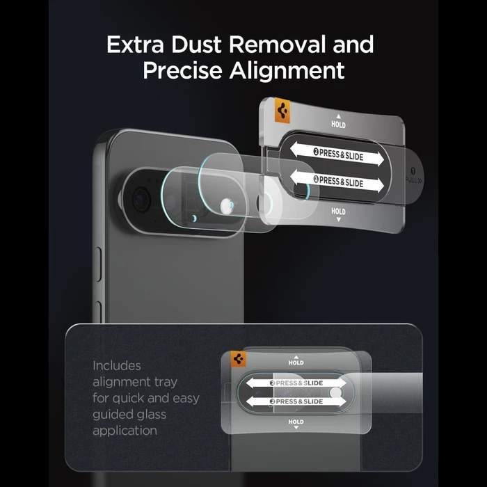 Spigen Optik Pro Glas.tr Ez Fit Camera Protector Google Pixel 11 Pro XL Clear [2 PACK]