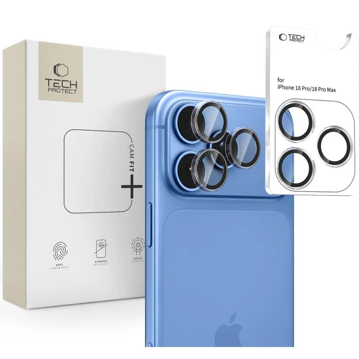 Tech-Protect Camring Fit+ Apple iPhone 18 Pro / 18 Pro Max Clear