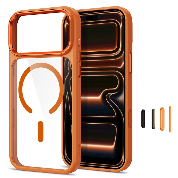 Tech-Protect Magmat MagSafe CC Apple iPhone 17 Pro Max / 18 Pro Max Cosmic Orange / clear