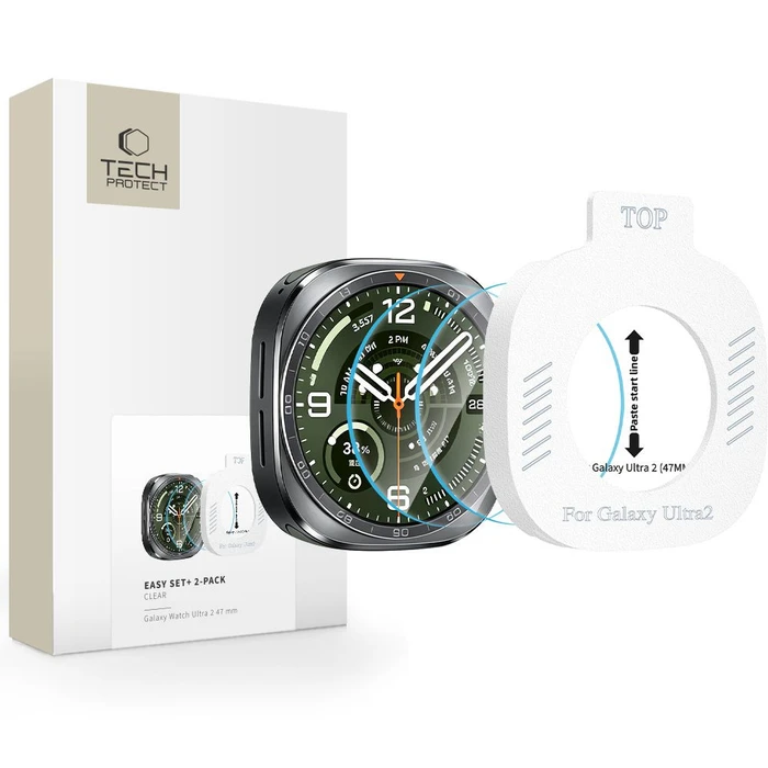 Tech-Protect Easy Set+ Samsung Galaxy Watch Ultra 2 2026 47mm Clear [2 PACK]