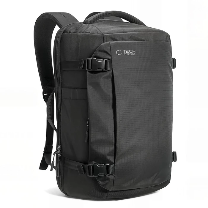 Tech-Protect Defender S70 Ryanair & Wizzair Travel Laptop Cabin Backpack 24L 40x30x20 Black