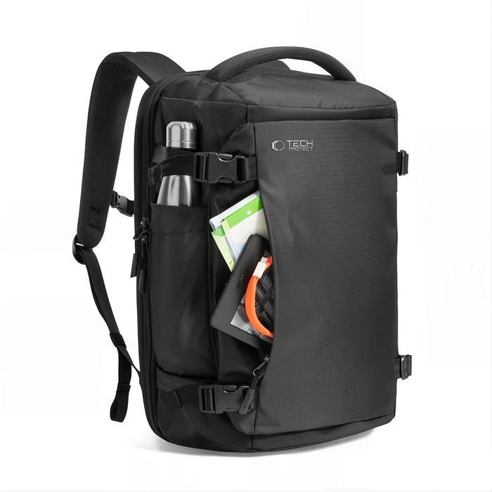 Tech-Protect Defender S70 Ryanair & Wizzair Travel Laptop Cabin Backpack 24L 40x30x20 Black