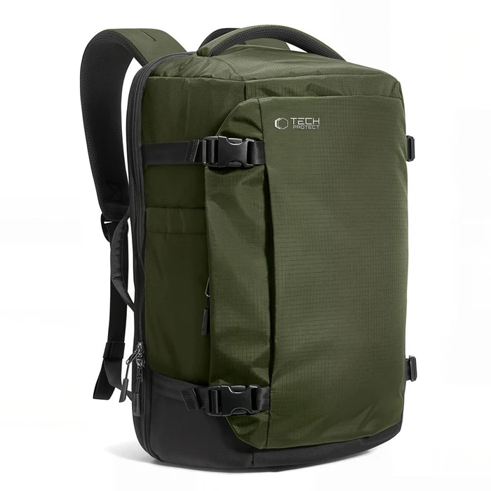 Tech-Protect Defender S70 Ryanair & Wizzair Travel Laptop Cabin Backpack 24L 40x30x20 Military Green