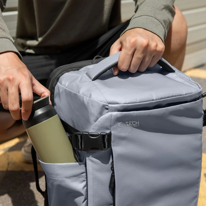 Tech-Protect Defender S70 Ryanair & Wizzair Travel Laptop Cabin Backpack 24L 40x30x20 Urban Grey