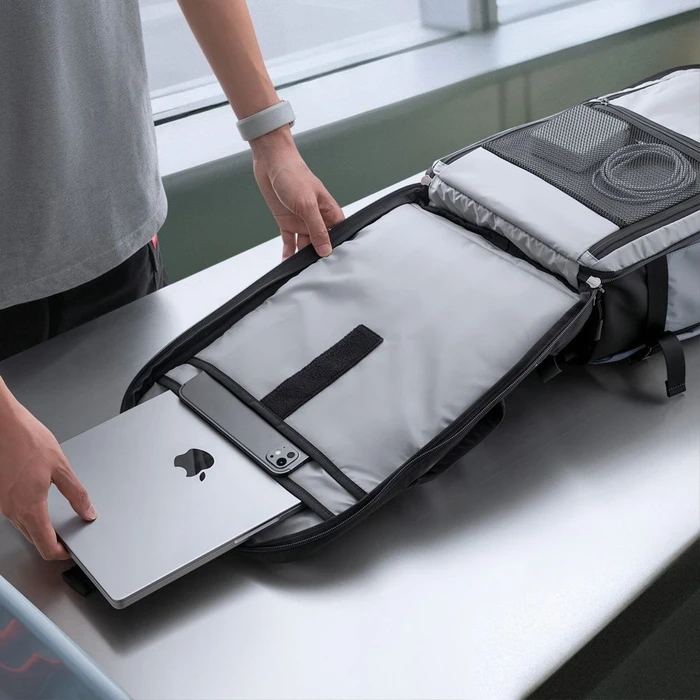 Tech-Protect Defender S70 Ryanair & Wizzair Travel Laptop Cabin Backpack 24L 40x30x20 Urban Grey