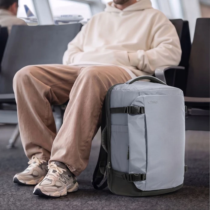 Tech-Protect Defender S70 Ryanair & Wizzair Travel Laptop Cabin Backpack 24L 40x30x20 Urban Grey