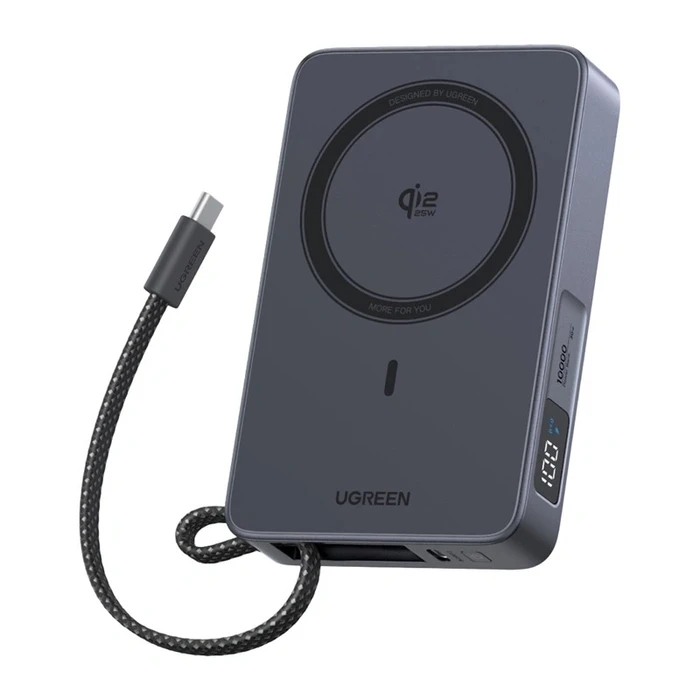 UGREEN PB773 Power Bank 10000mAh 30W Magnetic (Gray)