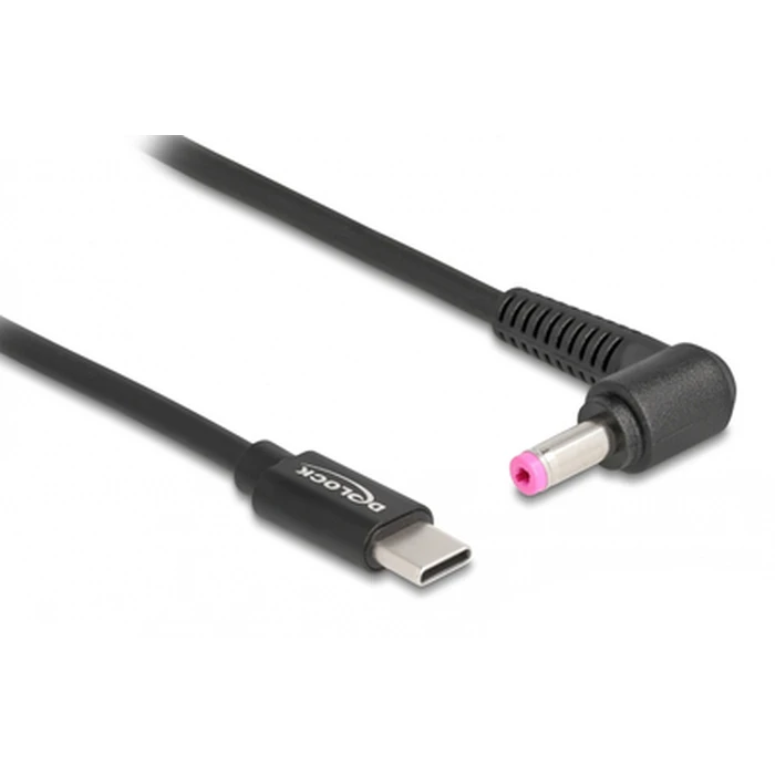 Καλώδιο Τροφοδοσίας Delock 87973, USB-C σε HP 4.8x1.7mm, 1.5m, μαύρο