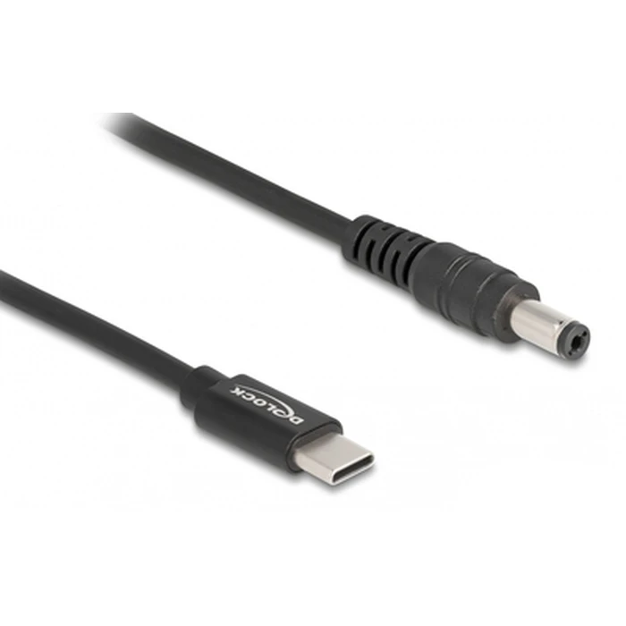 Καλώδιο Τροφοδοσίας Delock 87977, USB-C σε 5.5x2.1mm, 1.5m, μαύρο