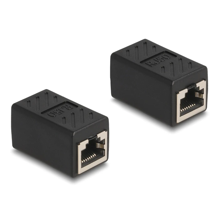 Σύνδεσμος Delock RJ50 87991, θηλυκός, Cat.5e, μαύρος