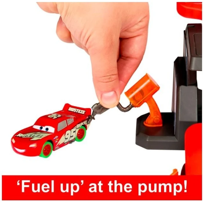 Αυτοκινητόδρομος Mattel Cars Set Night Race Track Glowing In The Dark