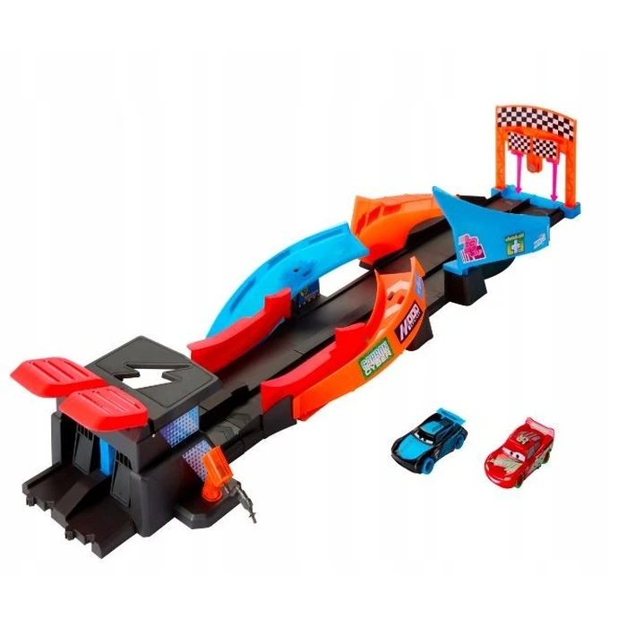 Αυτοκινητόδρομος Mattel Cars Set Night Race Track Glowing In The Dark