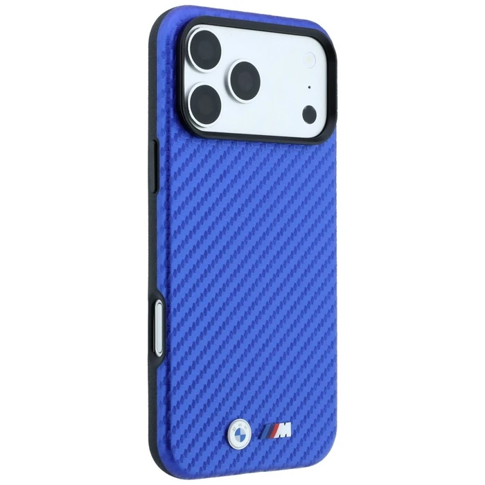 BMW M Carbon Metal Logo MagSafe Apple iPhone 18 Pro / 17 Pro blue