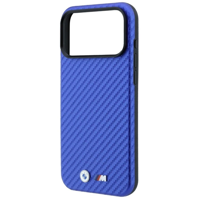 BMW M Carbon Metal Logo MagSafe Apple iPhone 18 Pro Max / 17 Pro Max blue