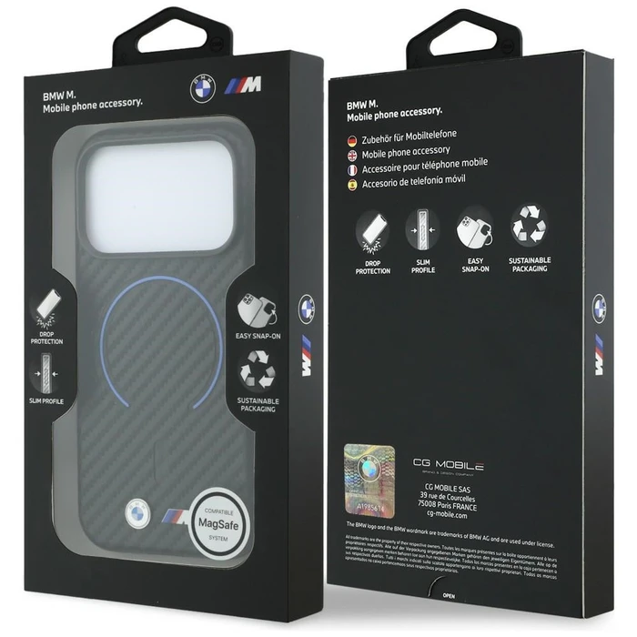 BMW M Carbon Printed Ring MagSafe Apple iPhone 18 Pro / 17 Pro black
