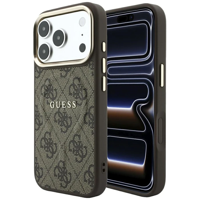 Guess Embossed 4G Classic MagSafe Apple iPhone 18 Pro Max / 17 Pro Max brown