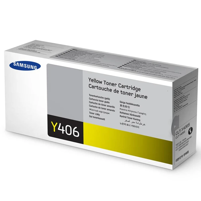Samsung CLT-Y406S Genuine Yellow Laser Toner Cartridge 1000 Pages (SU462A)