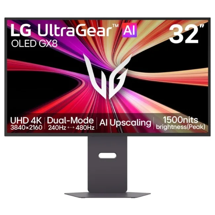 LG UltraGear Evo AI 32GX870B-B - 31.5" Tandem OLED Dual-Mode (4K 240Hz / FHD 480Hz), HDR500, USB-C PD90W