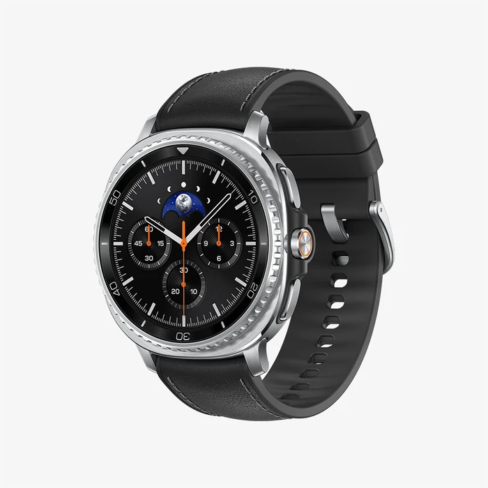 Samsung Galaxy Watch8 Classic LTE Stainless Steel 46mm Αδιάβροχο με eSIM και Παλμογράφο (Μαύρο)