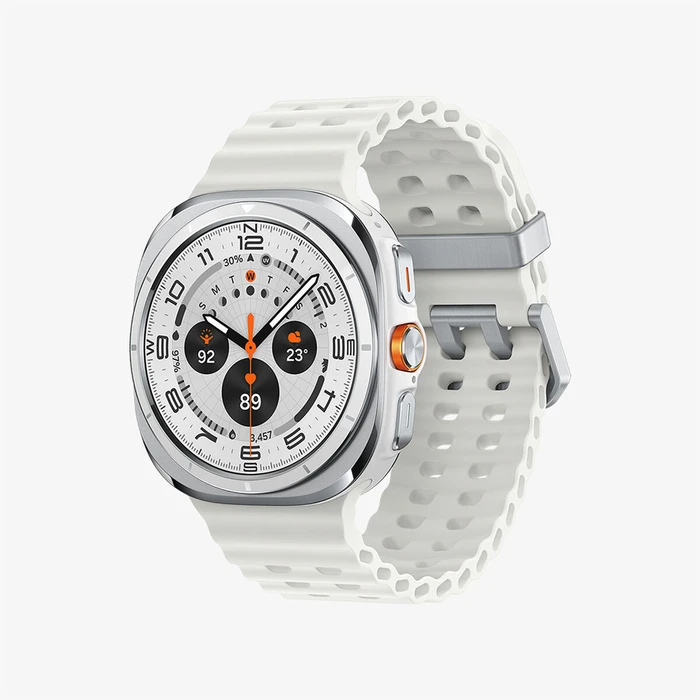 Samsung Galaxy Watch Ultra (2025) Titanium 47mm Αδιάβροχο με eSIM και Παλμογράφο (Λευκό)