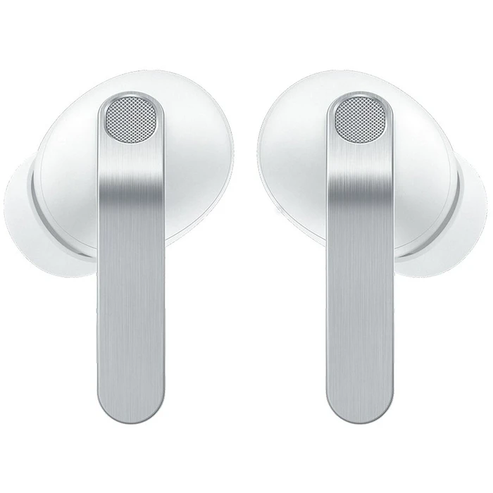 Samsung Galaxy Buds4 Pro Bluetooth Handsfree Ακουστικά με Αντοχή στον Ιδρώτα και Θήκη Φόρτισης Λευκά