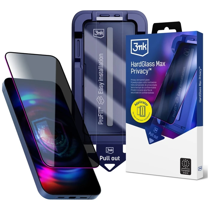 3MK Hardglass Max Privacy with an applicator Samsung Galaxy S24 / S25