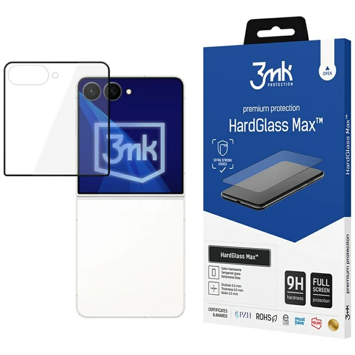 3MK HardGlass Max Samsung Galaxy Z Flip 8 (front) black