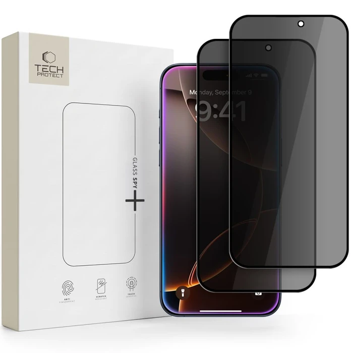 Tech-Protect Glass Spy+ Apple iPhone 18 Pro Privacy [2 PACK]