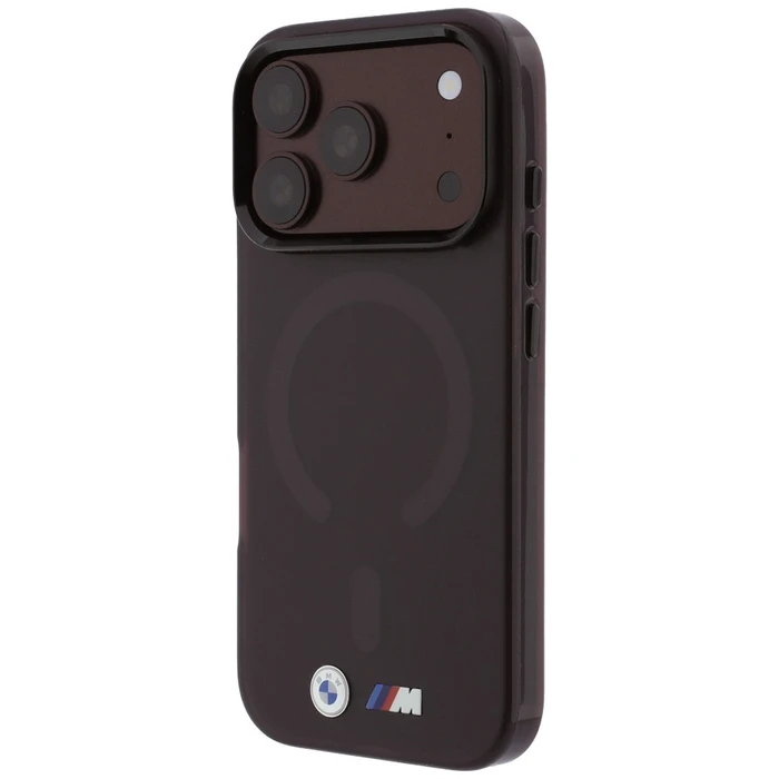 BMW M IML Frosted Metal Logo & Trims MagSafe Apple iPhone 18 Pro Max / 17 Pro Max burgundy