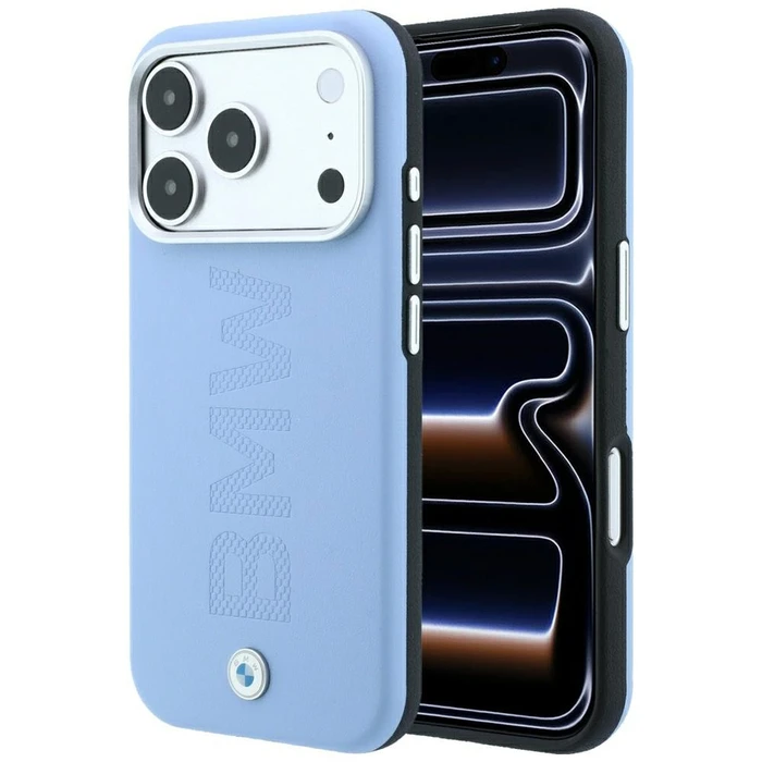 BMW Sign Centered Deboss MagSafe Apple iPhone 18 Pro / 17 Pro blue