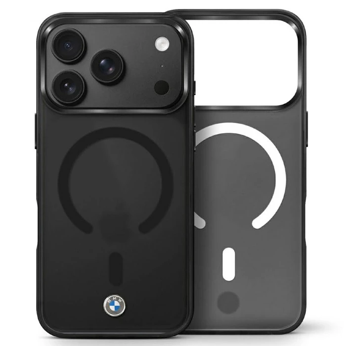 BMW Sign Frosted IML & MetalL Logo MagSafe Apple iPhone 18 Pro Max / 17 Pro Max black
