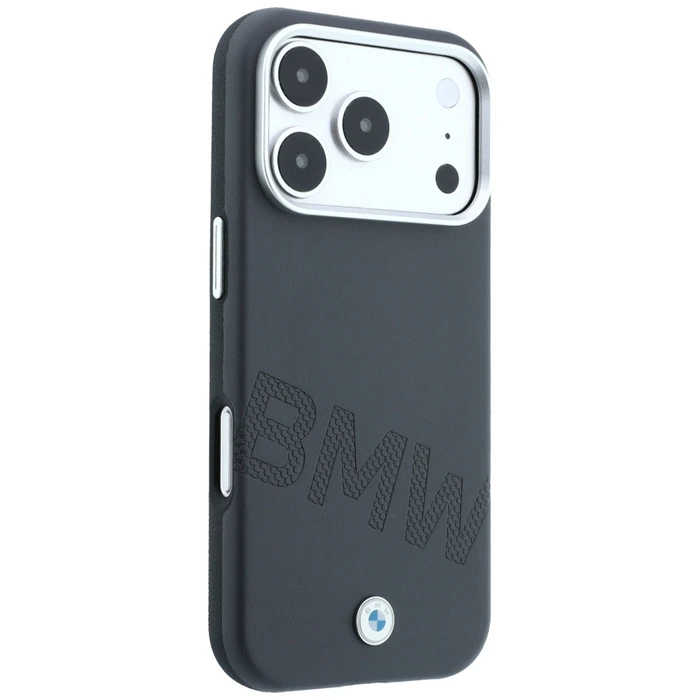 BMW Sign Inclined Deboss Letters MagSafe Apple iPhone 18 Pro / 17 Pro grey