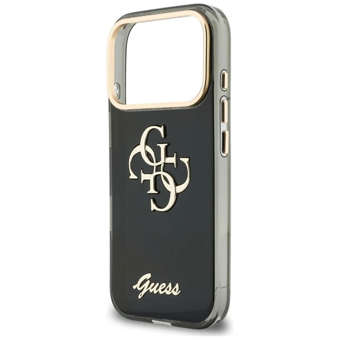 Guess IML 4G Script Metal Apple iPhone 18 Pro / 17 Pro black