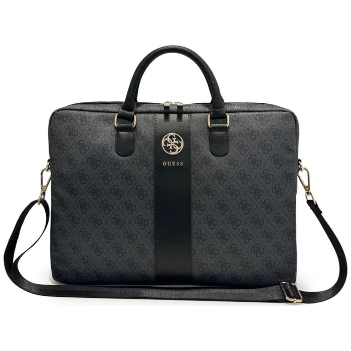 Guess 4G Round Bag 4G & Classic Logos Stripe 16” black