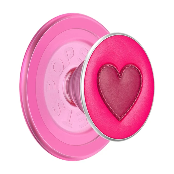 PopSockets Crystal Heart Grip MagSafe pink