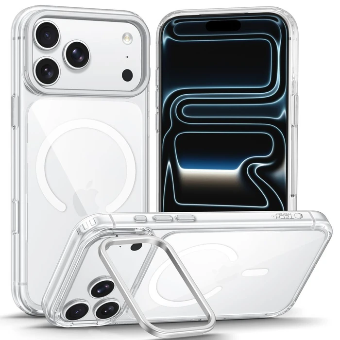 Tech-Protect MagStand MagSafe CC Apple iPhone 17 Pro Max / 18 Pro Max Clear
