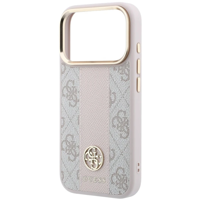 Guess 4G with Stripe Round and Classic Logos MagSafe Apple iPhone 18 Pro / 17 Pro pink