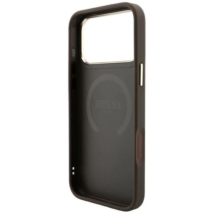 Guess 4G with Stripe Round and Classic Logos MagSafe Apple iPhone 18 Pro Max / 17 Pro Max brown