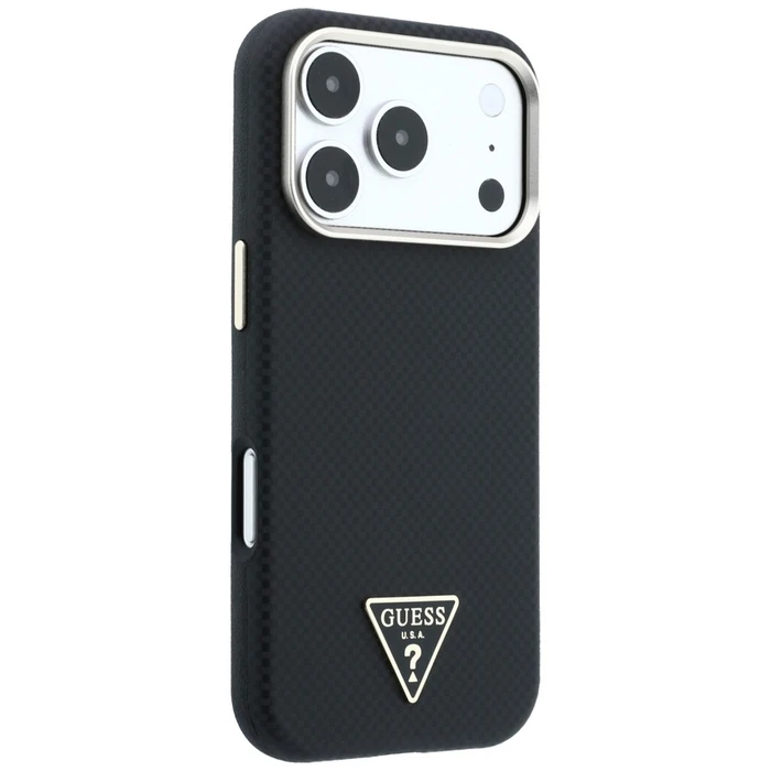 Guess Kevlar Triangle Logo MagSafe Apple iPhone 18 Pro / 17 Pro black